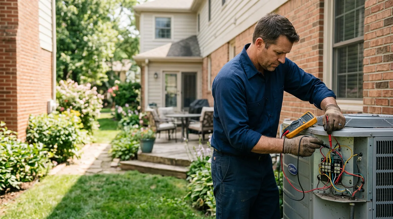 HVAC technician working near Von Ormy, TX